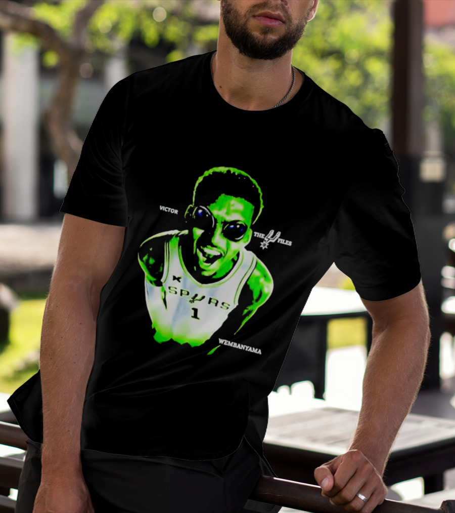 Victor Wembanyama Spurs X Files Number 1 Basketball Alien Concept T-Shirt