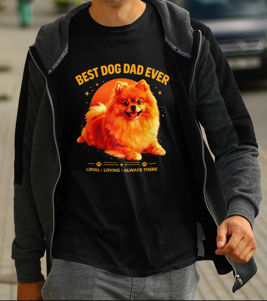Best Dog Dad Ever Loyal Loving Always There T-Shirt