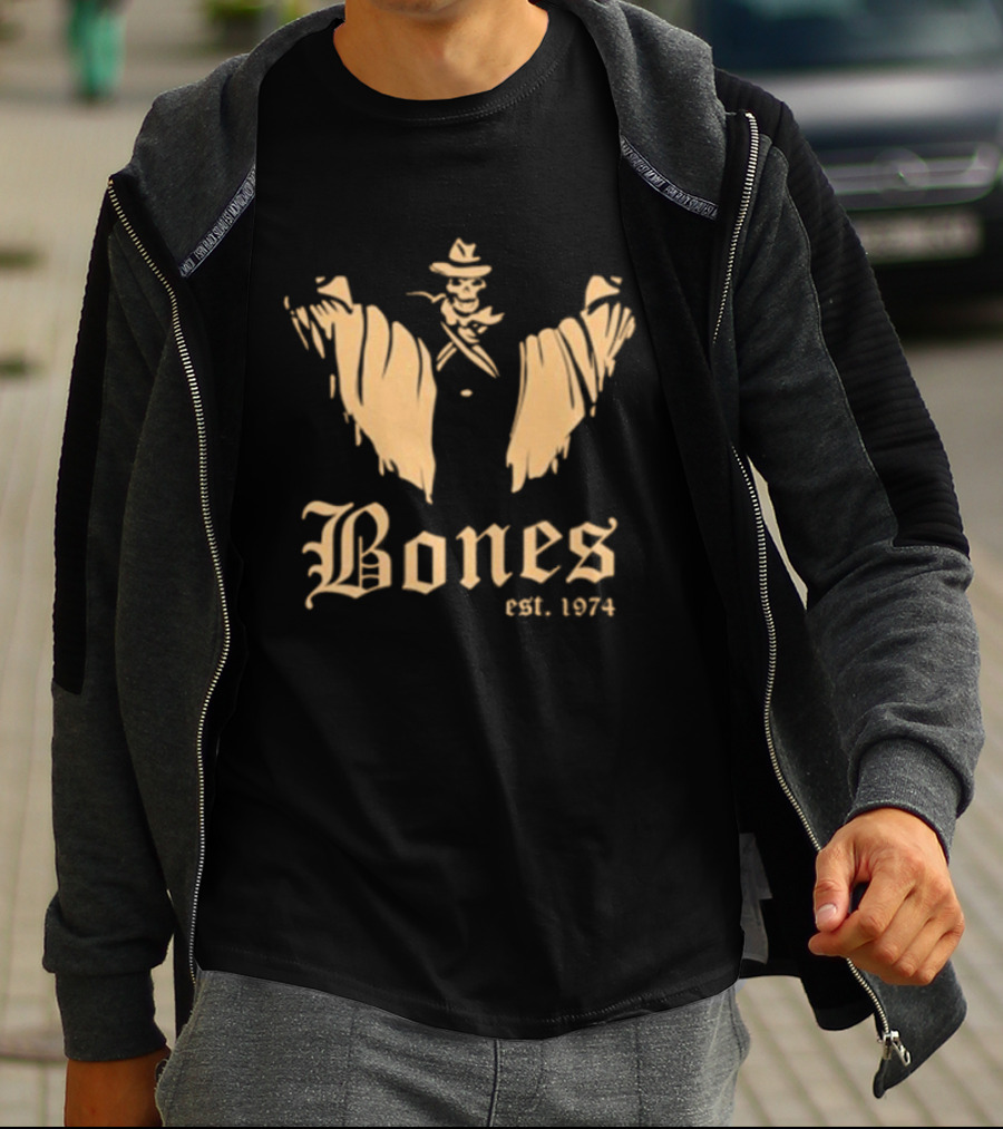 Crossmen Gold Bones Est 1974 Skeleton Cowboy T-Shirt