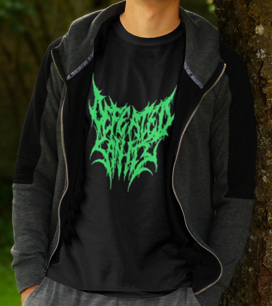 Reality Fade Defeated Sanity Electric Green Dripping T-Shirt