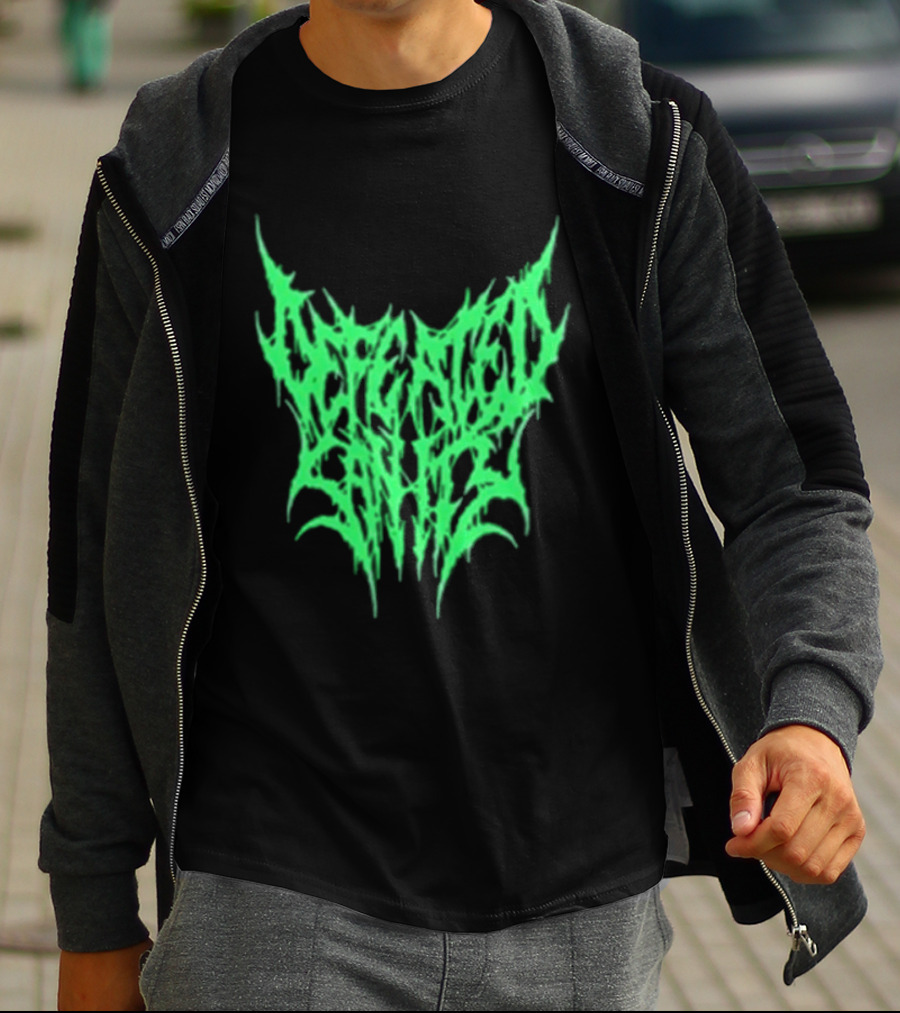 Reality Fade Defeated Sanity Electric Green Dripping T-Shirt