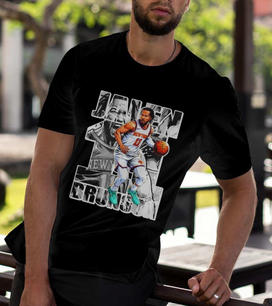 Jalen Brunson New York Knicks Manga Style Number 11 T-Shirt