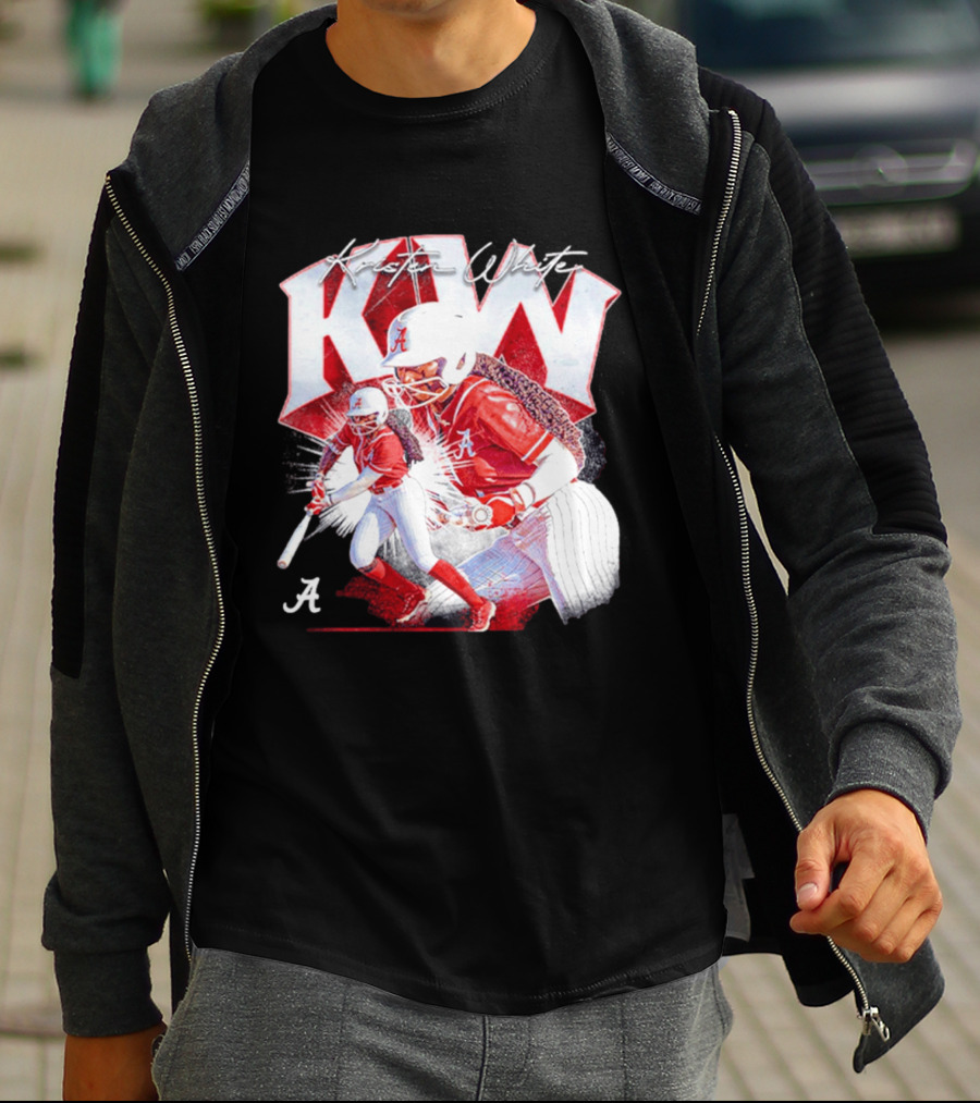 Kristen White Alabama Softball Player KW Collage T-Shirt