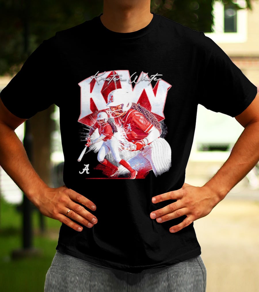 Kristen White Alabama Softball Player KW Collage T-Shirt