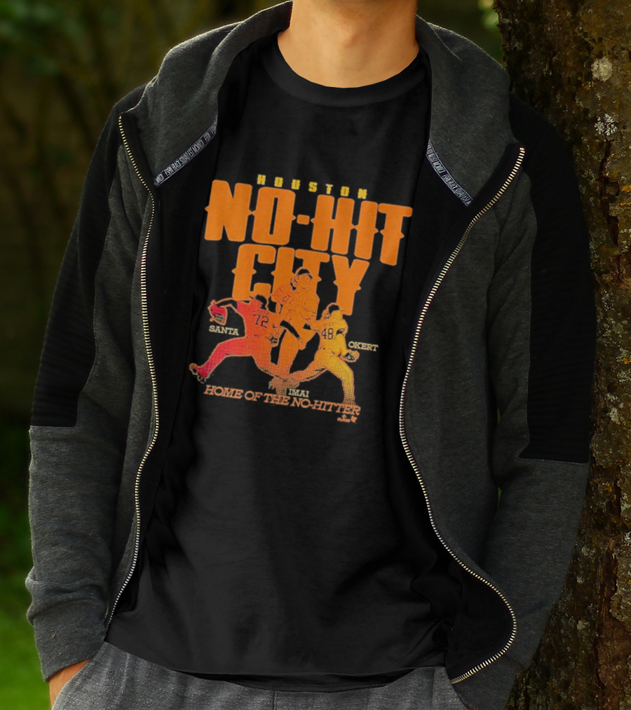 Houston No Hit City Home Of The No Hitter Tatsuya Imai Steven Okert Alimber Santa T-Shirt