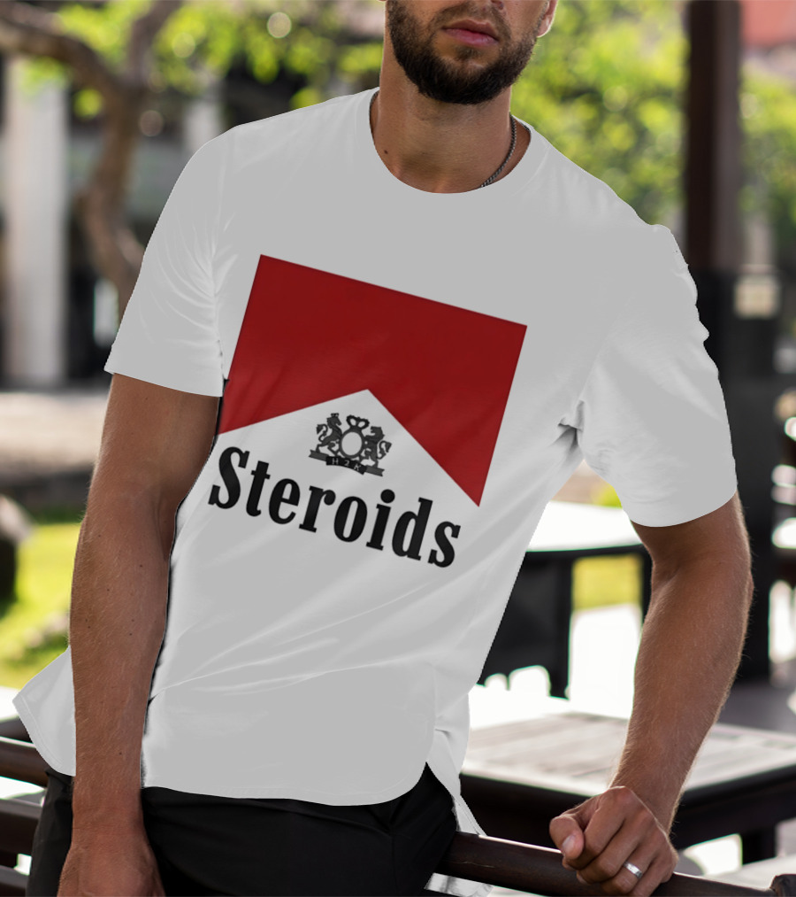 Steroids Bodybuilding Cigarette Box T-Shirt