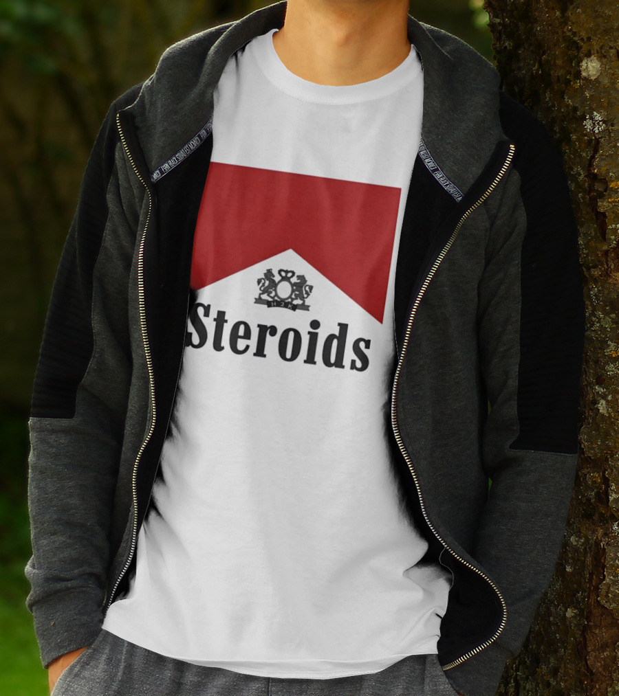 Steroids Bodybuilding Cigarette Box T-Shirt