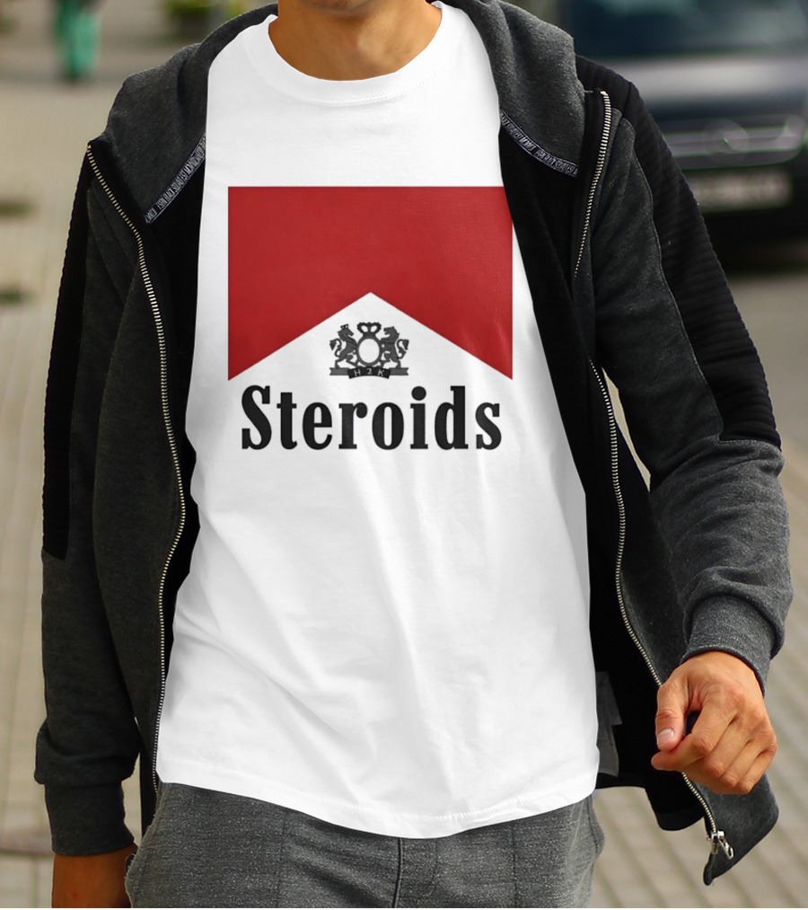Steroids Bodybuilding Cigarette Box T-Shirt