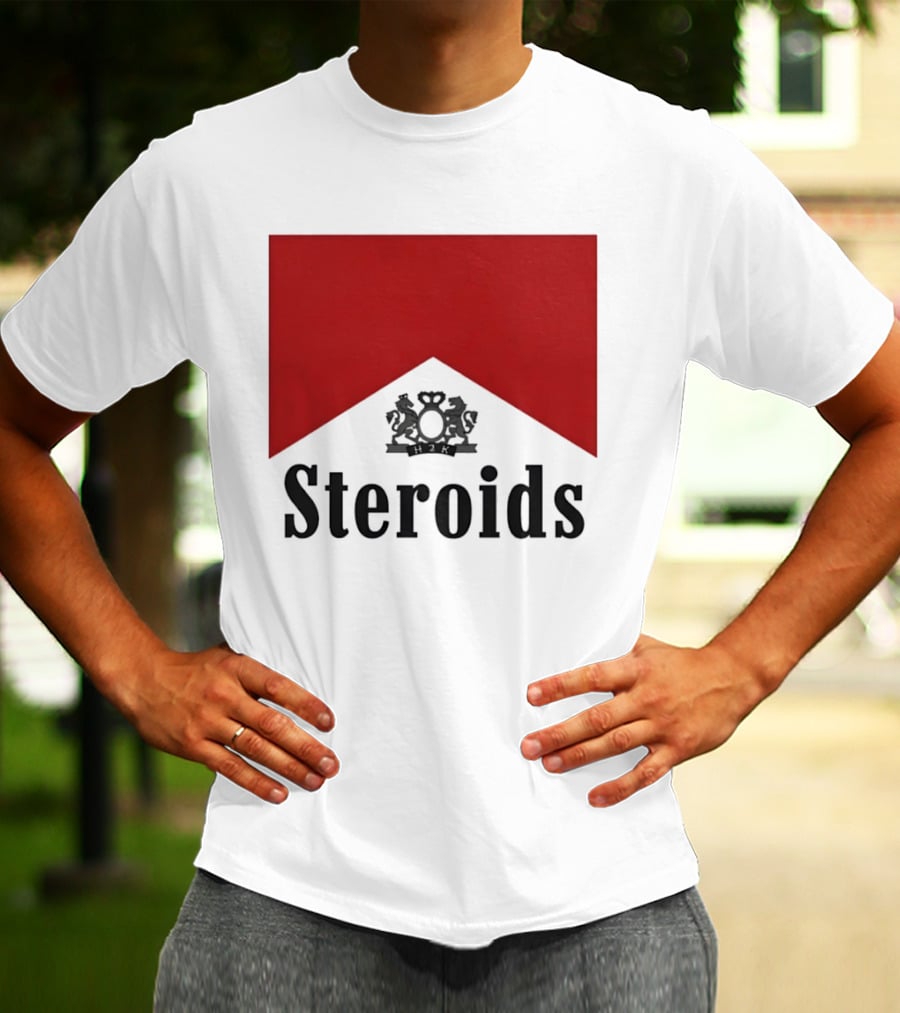 Steroids Bodybuilding Cigarette Box T-Shirt