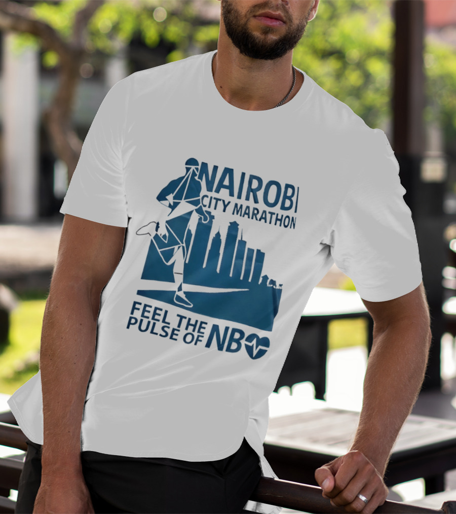 Nairobi City Marathon Feel The Pulse Of NB Skyline Runner Athletics Event T-Shirt