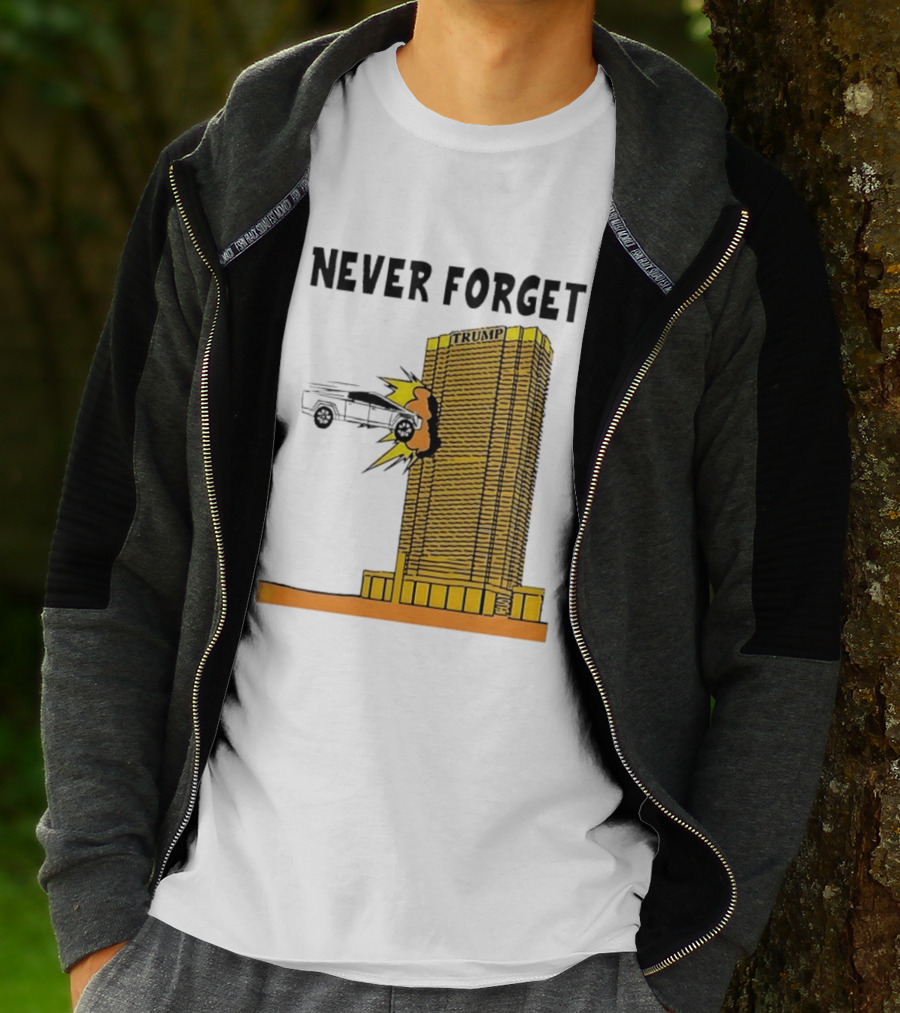 Never Forget Trump Tower Tesla Crash T-Shirt