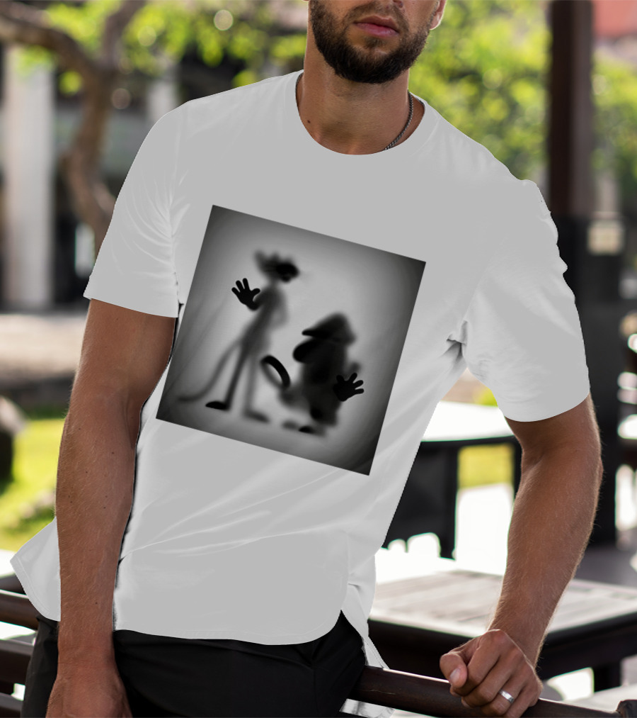 Pink Panther Inspector Clouseau Shadow Figure Duo T-Shirt