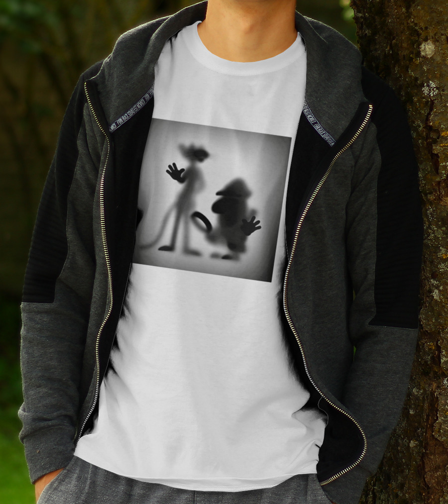 Pink Panther Inspector Clouseau Shadow Figure Duo T-Shirt