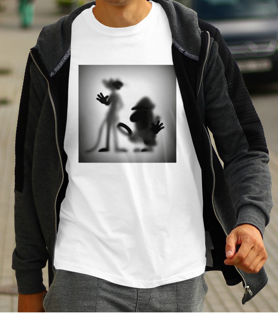 Pink Panther Inspector Clouseau Shadow Figure Duo T-Shirt