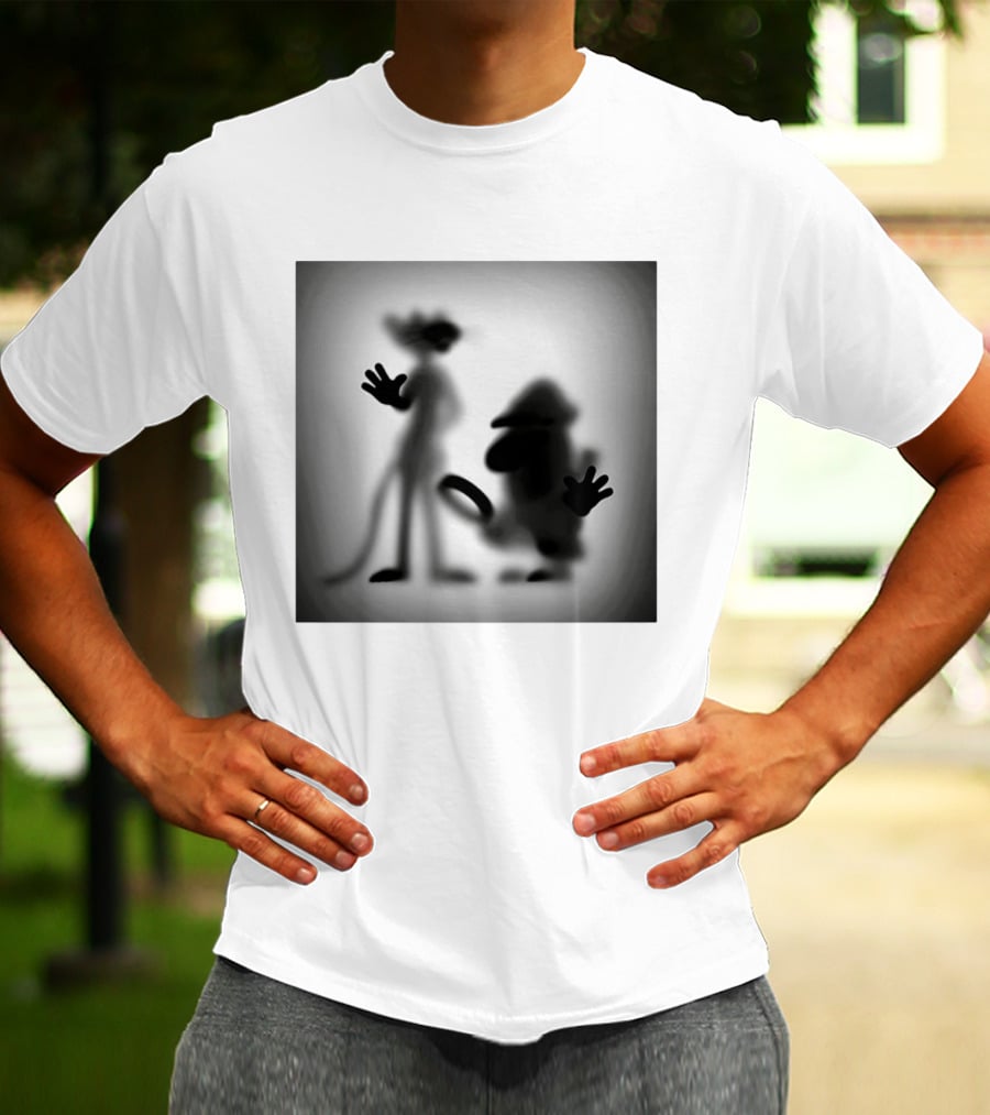Pink Panther Inspector Clouseau Shadow Figure Duo T-Shirt