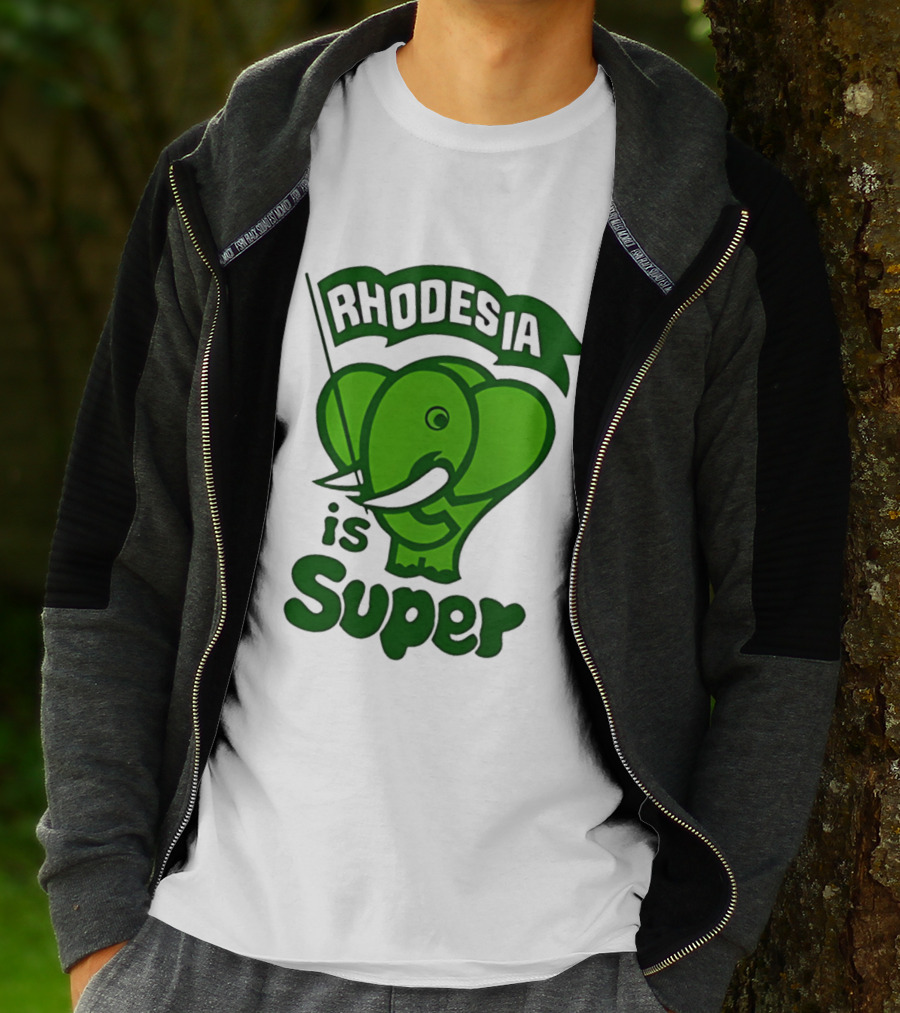 Rhodesia Elephant Green Is Super T-Shirt