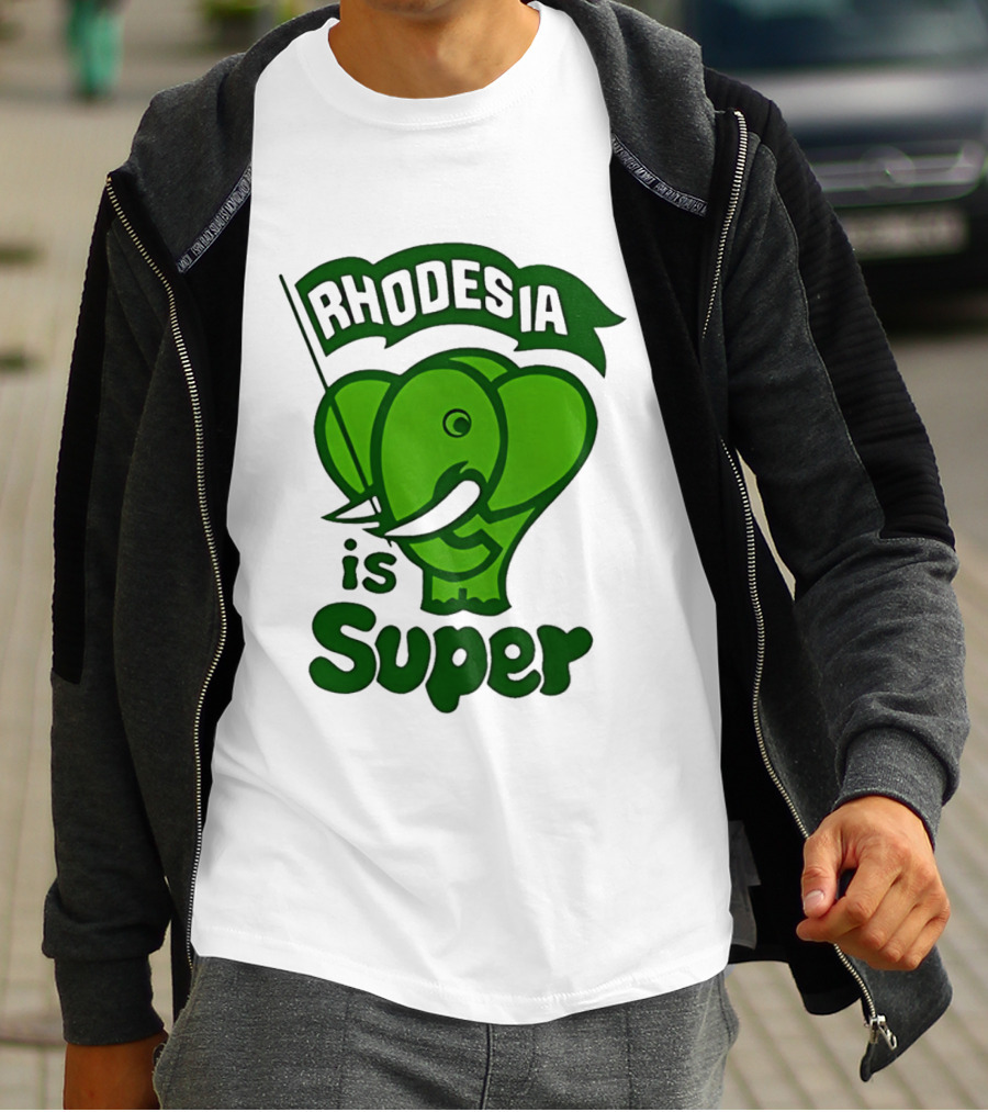 Rhodesia Elephant Green Is Super T-Shirt