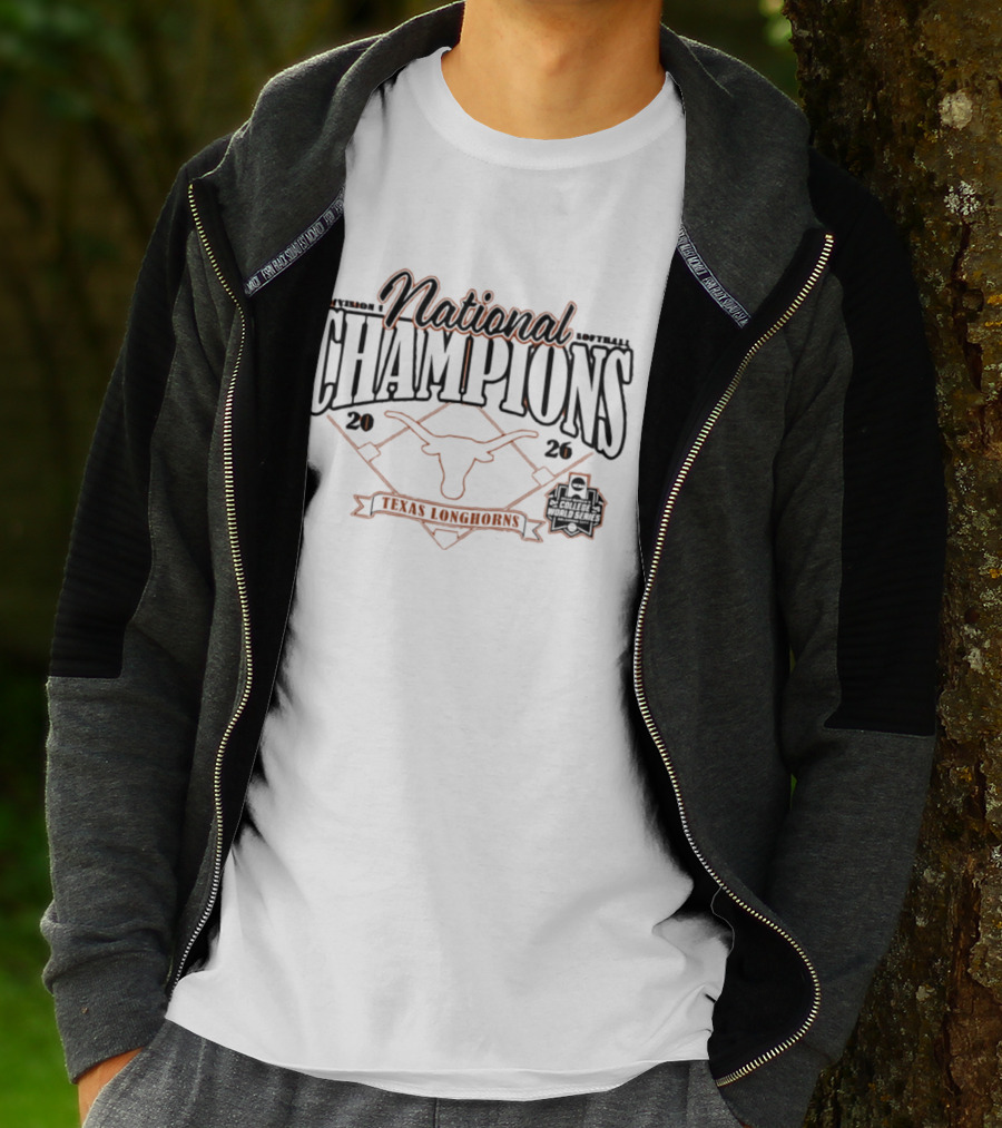 Texas Longhorns 2026 National Champions Softball Diamond T-Shirt