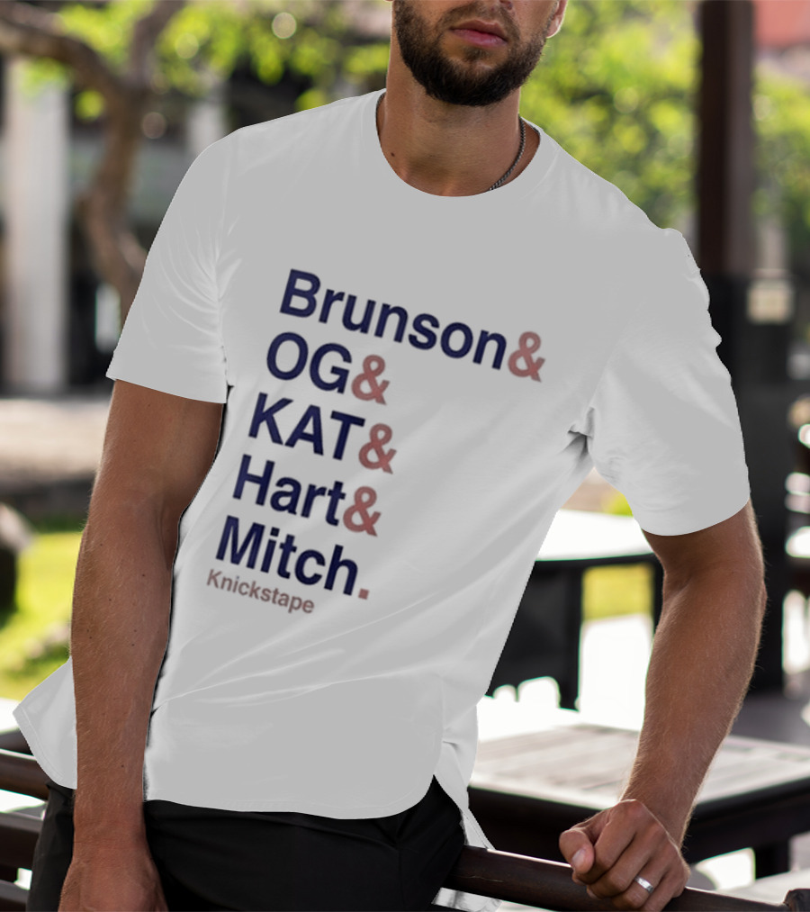 Timothee Chalamet Brunson OG KAT Hart Mitch KnicksTape T-Shirt