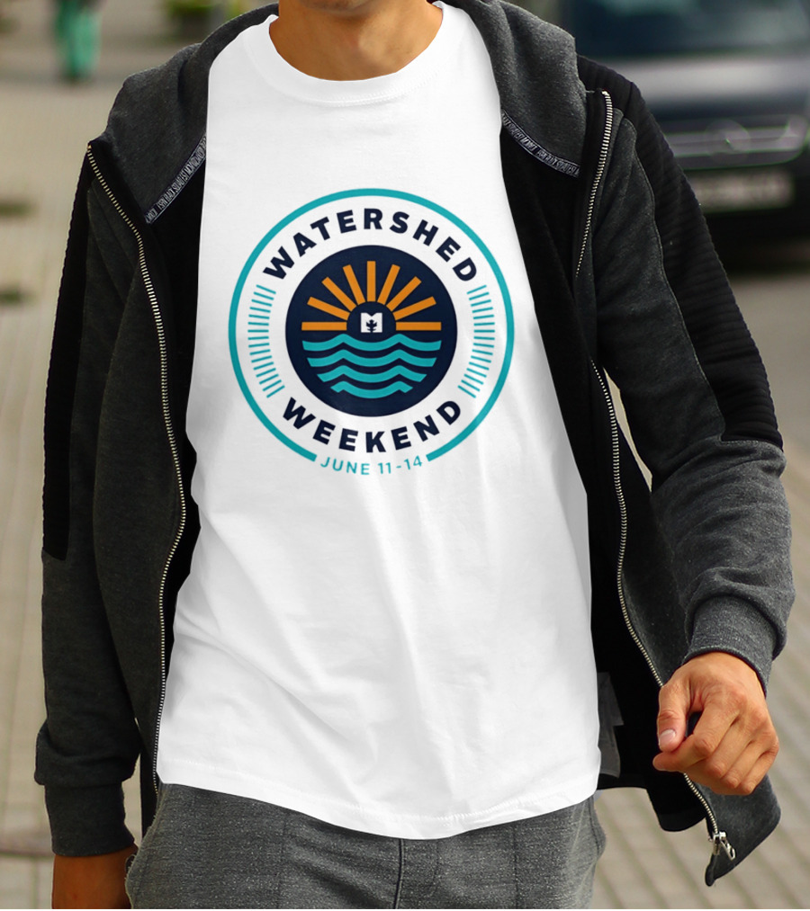 Watershed Weekend June 11 14 Sun Water Nature Outdoors Minimalist T-Shirt