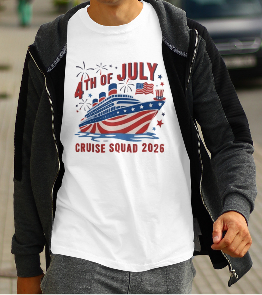 4th Of July Cruise Squad 2026 USA Patriotic Celebration T-Shirt