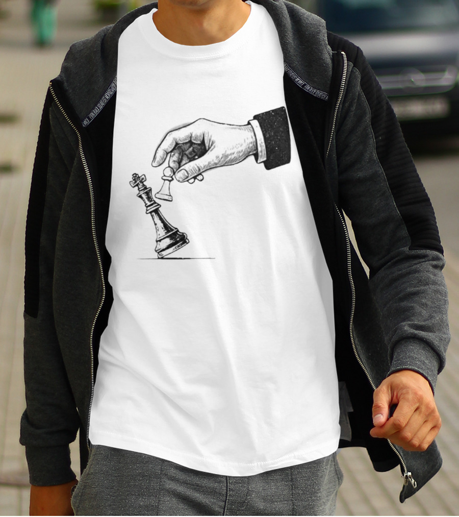 Chess Pawn Topple King Strategic Game Power Victory T-Shirt