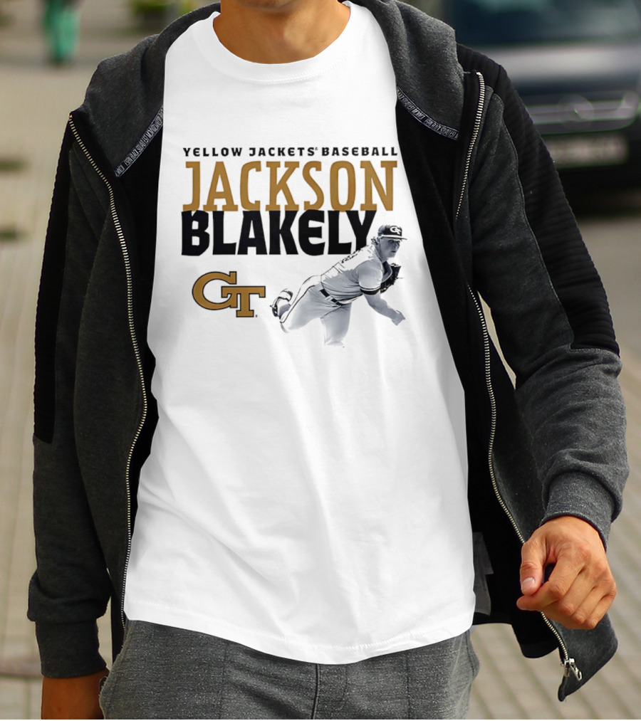 Georgia Tech Yellow Jackets Baseball Jackson Blakely GT T-Shirt