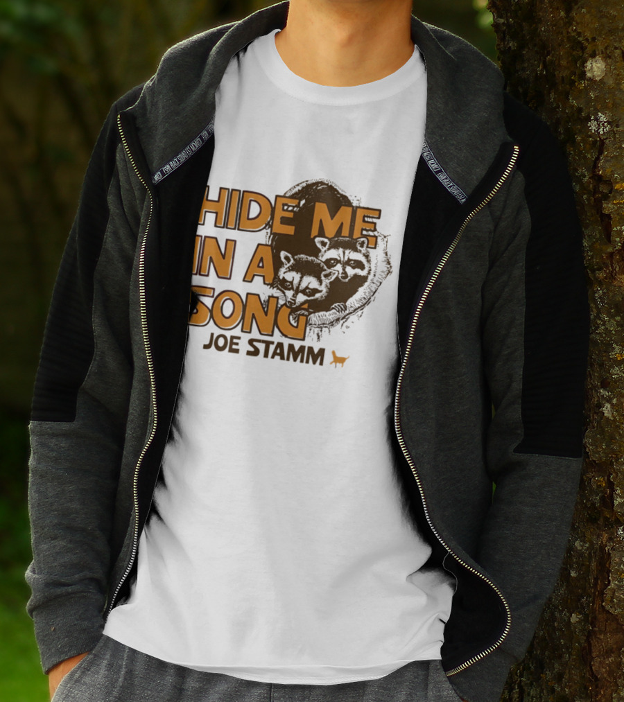 Hide Me In A Song Joe Stamm Raccoons Forest Nature T-Shirt