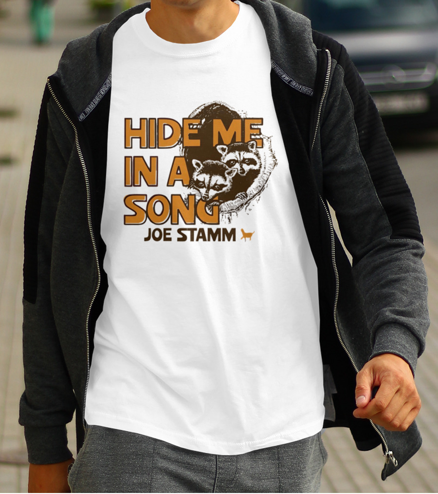 Hide Me In A Song Joe Stamm Raccoons Forest Nature T-Shirt