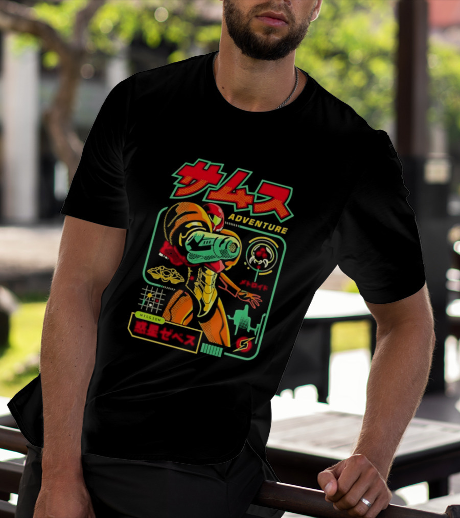 Samus Adventure Metroid Mission Zebes T-Shirt