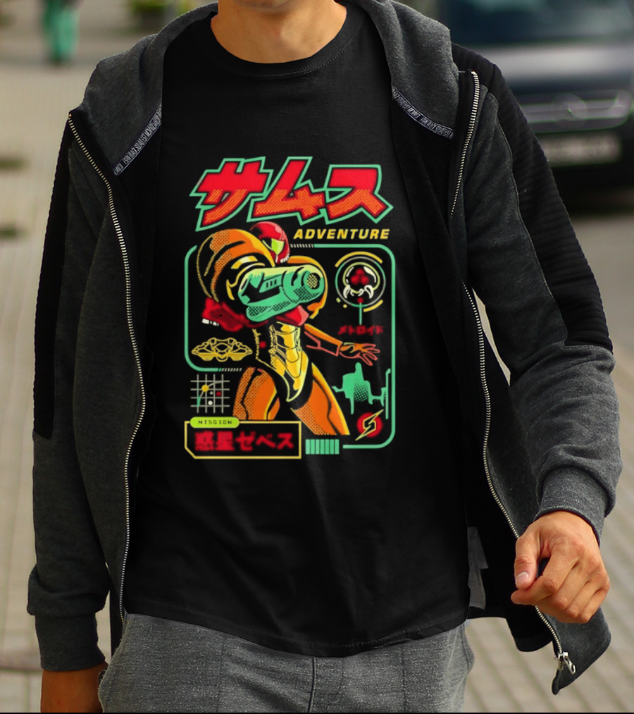 Samus Adventure Metroid Mission Zebes T-Shirt