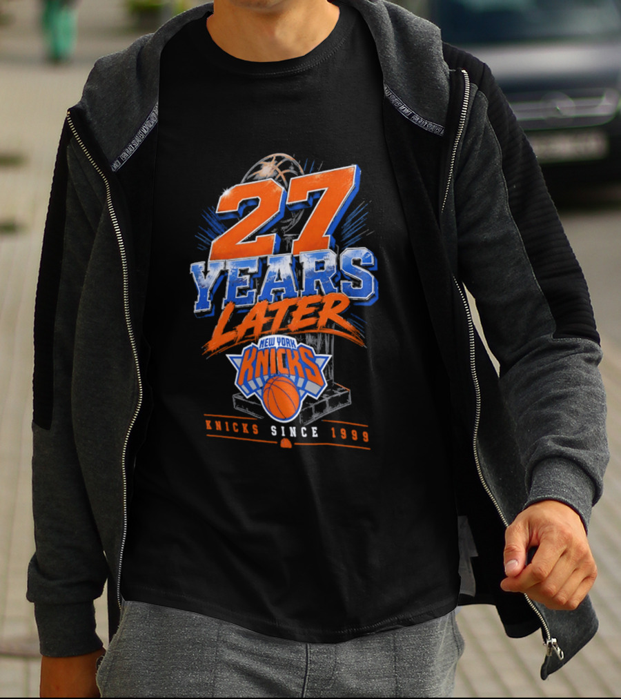 New York Knicks 27 Years Later Since 1999 NBA Basketball Anniversary T-Shirt