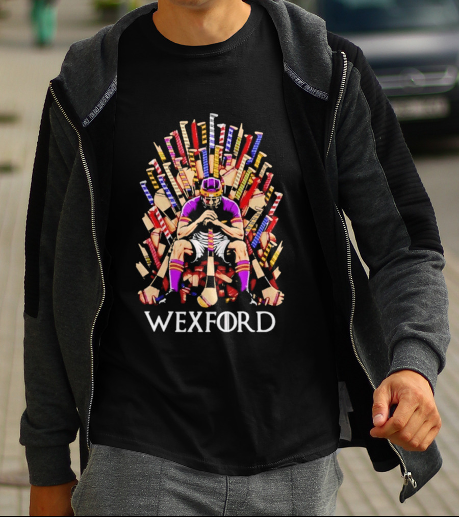 Wexford Game Of Hurls Throne Hurling Player T-Shirt