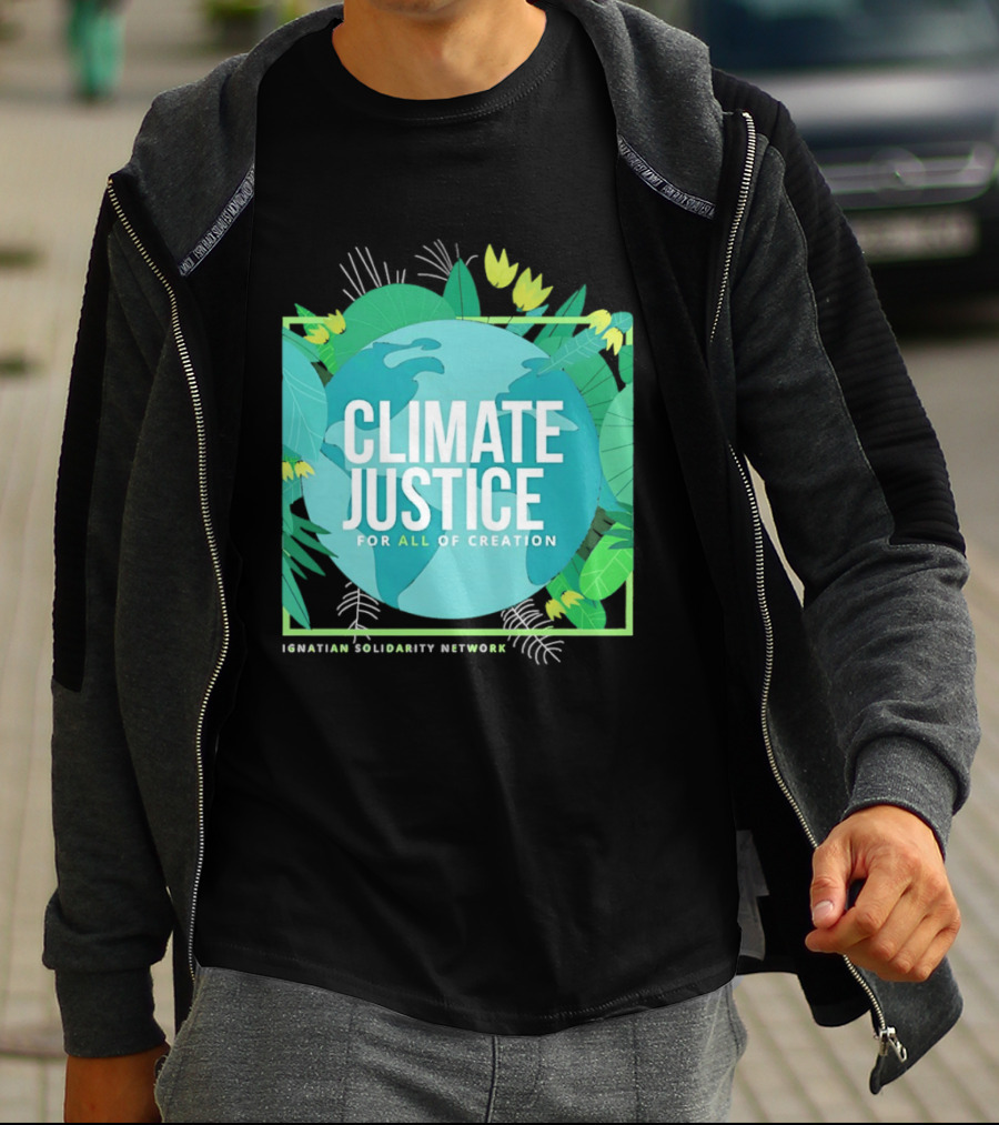 Ignatian Solidarity Network Climate Justice For All Of Creation Earth Floral T-Shirt