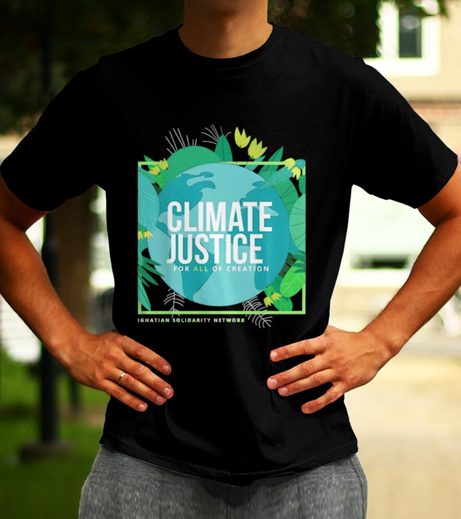 Ignatian Solidarity Network Climate Justice For All Of Creation Earth Floral T-Shirt