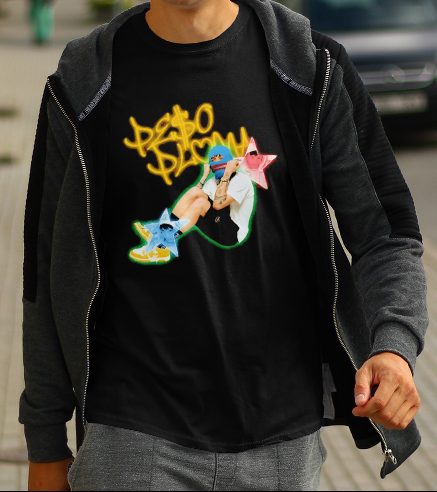 Peso Pluma Zero Love Balaclava Stars P Hundred T-Shirt