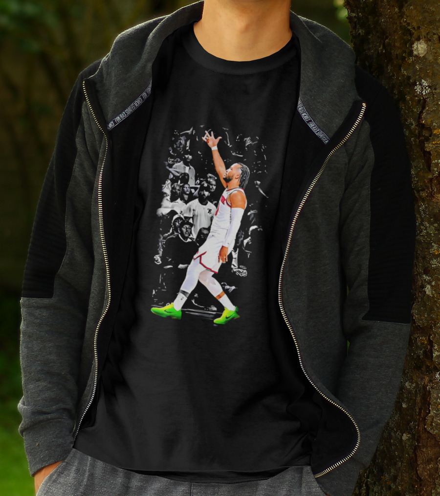 Jalen Brunson New York Basketball Player Iconic Celebration Moment T-Shirt