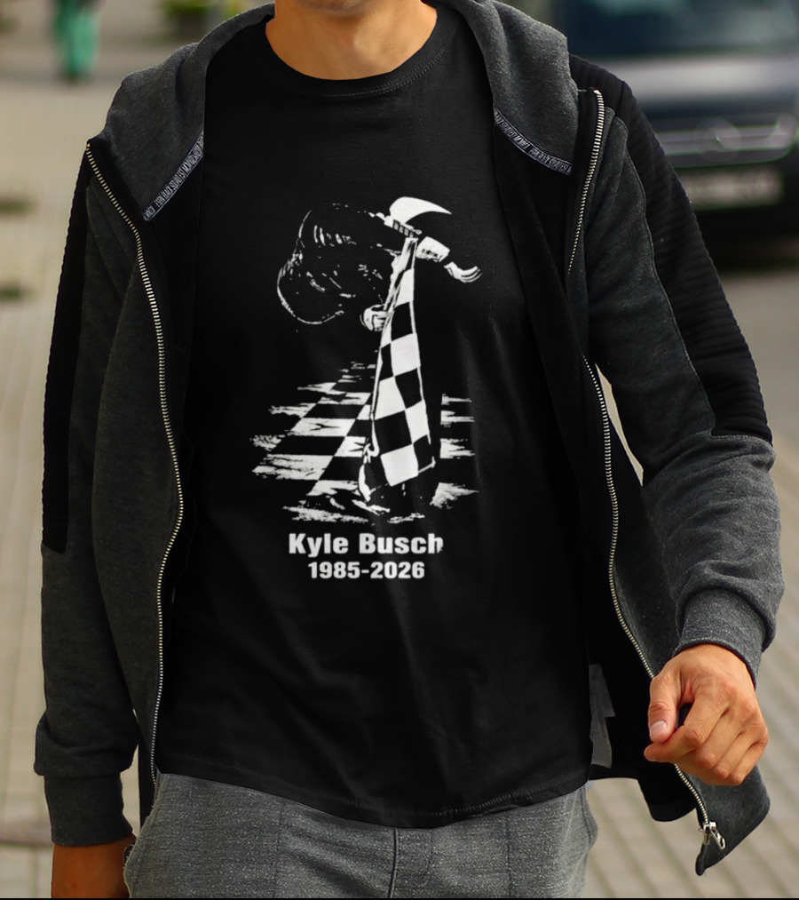 Kyle Busch 1985 2026 Memorial Rowdy Legend T-Shirt