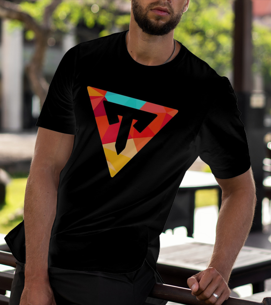 Typical Gamer Logo Colorful Triangular T-Shirt