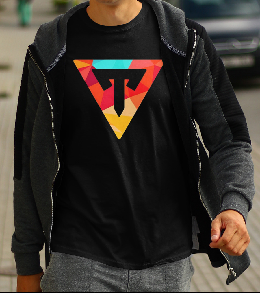 Typical Gamer Logo Colorful Triangular T-Shirt