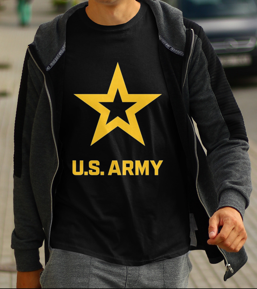 U.S. Army Yellow Star Emblem Service Support T-Shirt