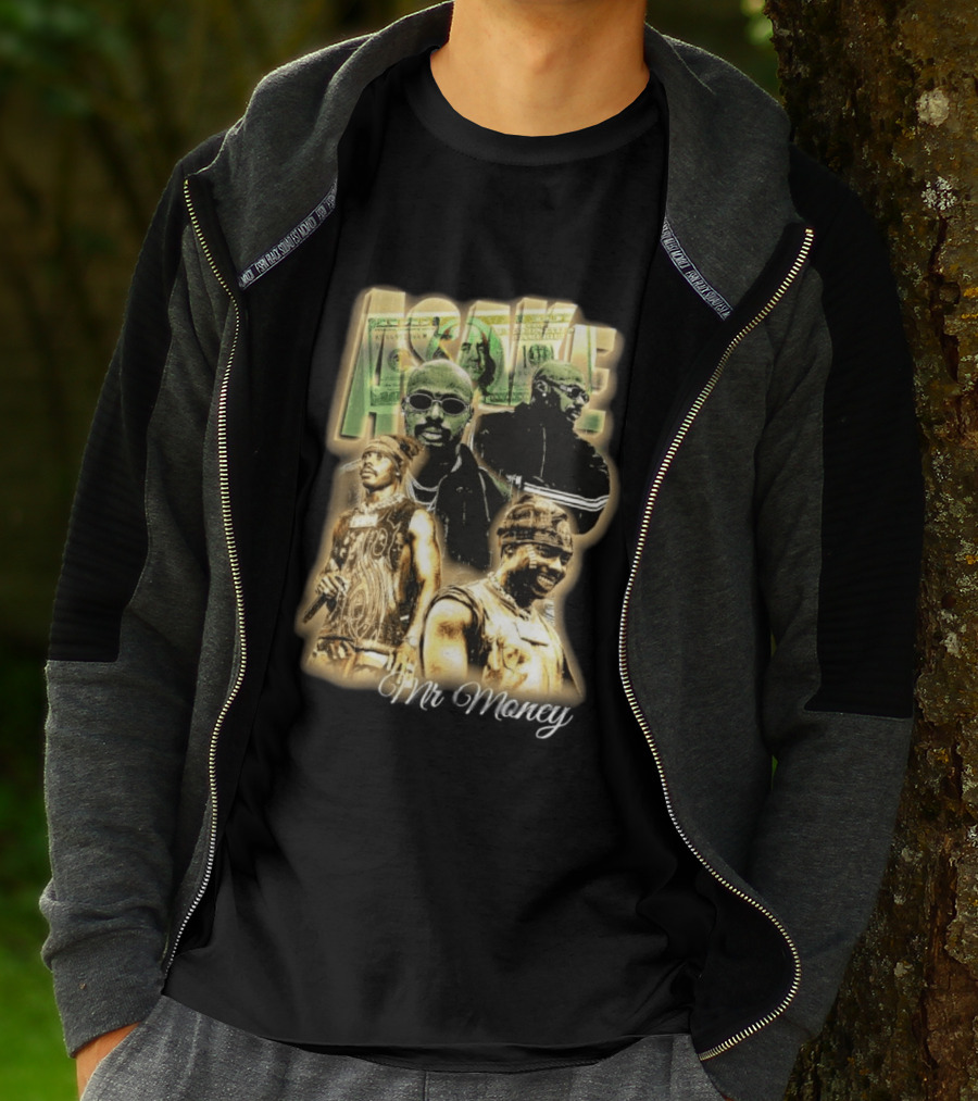 Asake Mr Money Music Artist Collage With Stylish Sunglasses And Fashionable Outfits T-Shirt
