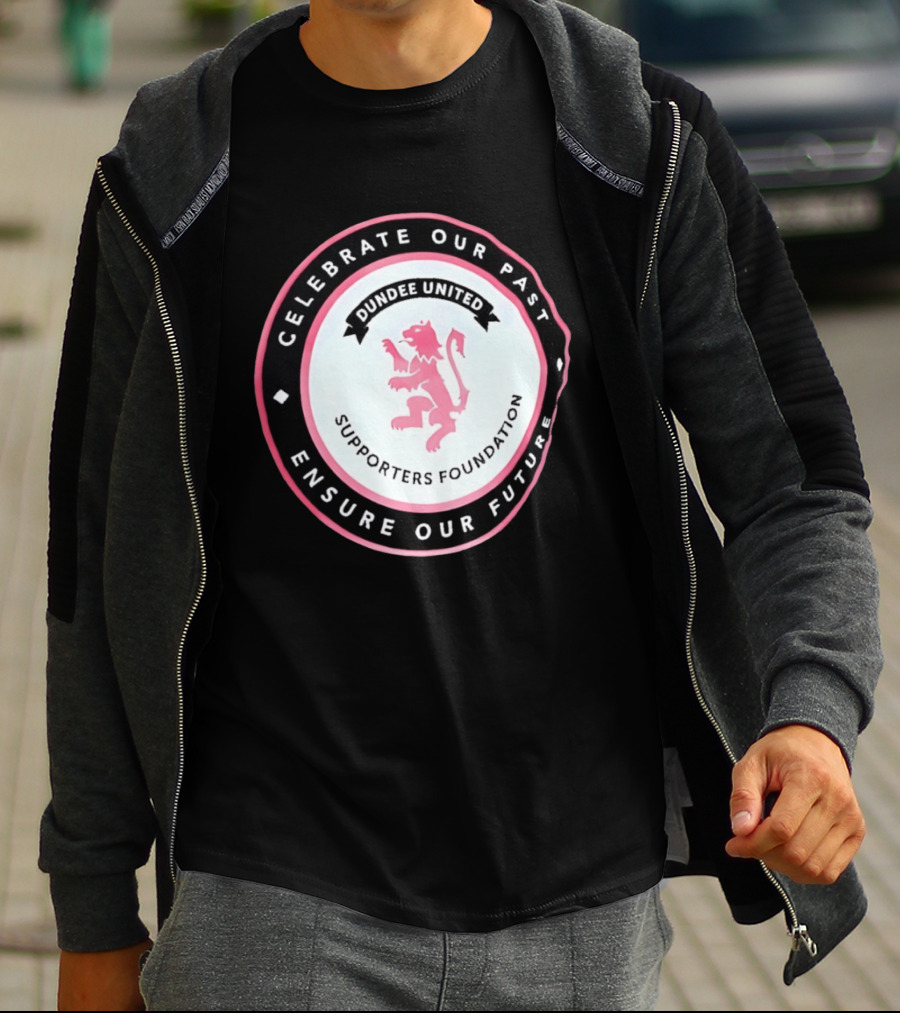 Dundee United Celebrate Our Past Ensure Our Future Supporters Foundation Lion Crest T-Shirt