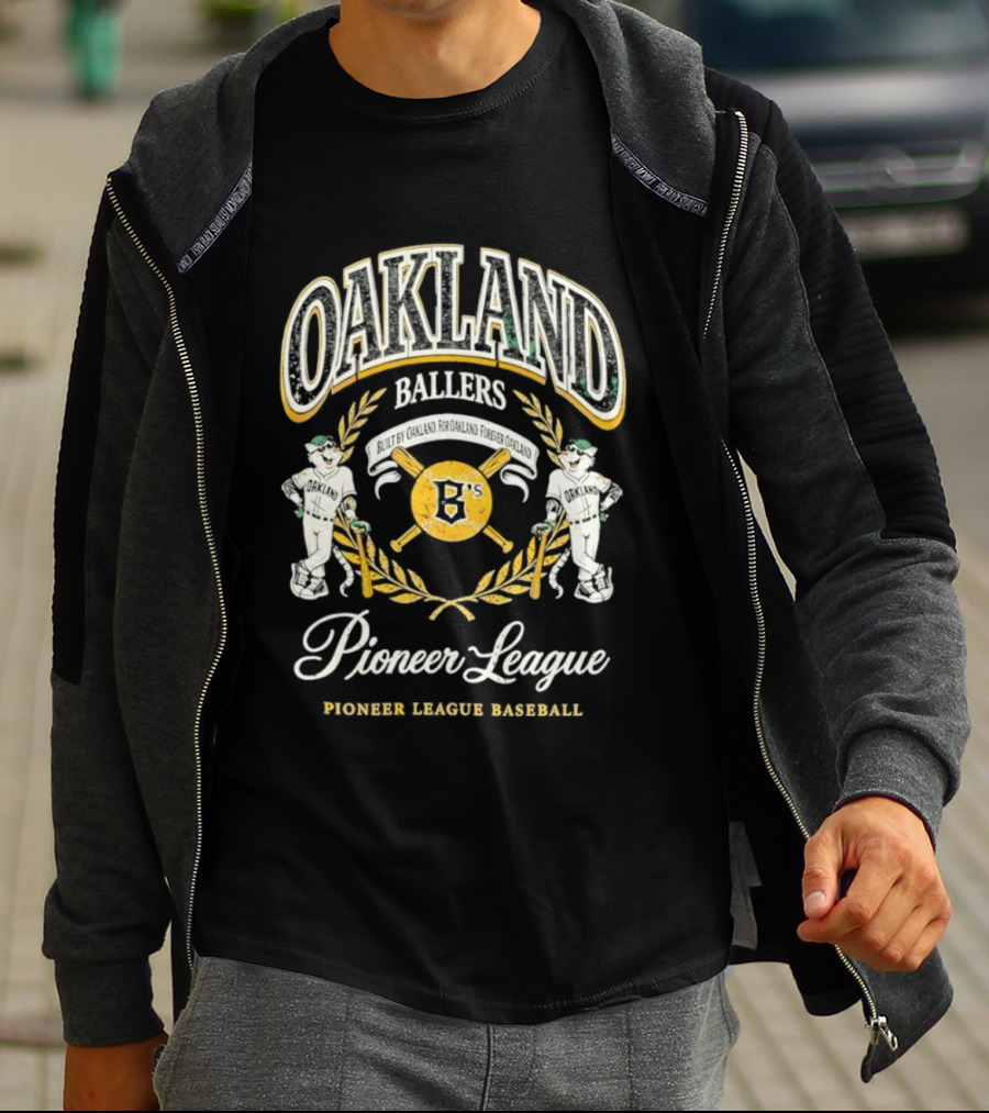 Oaklandish Oakland Ballers Pioneer League Pioneer League Baseball T-Shirt
