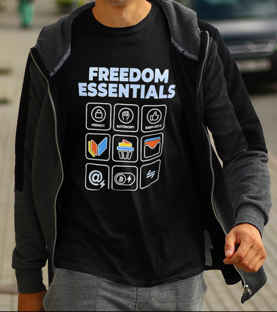Freedom Essentials Privacy Autonomy Simplicity T-Shirt
