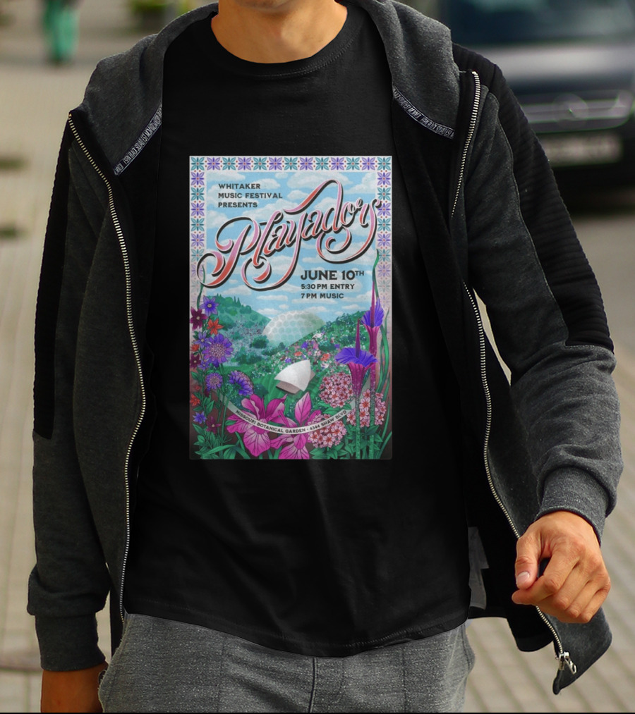 Whitaker Music Festival Playadors June 10 Missouri Botanical Garden St. Louis Event T-Shirt