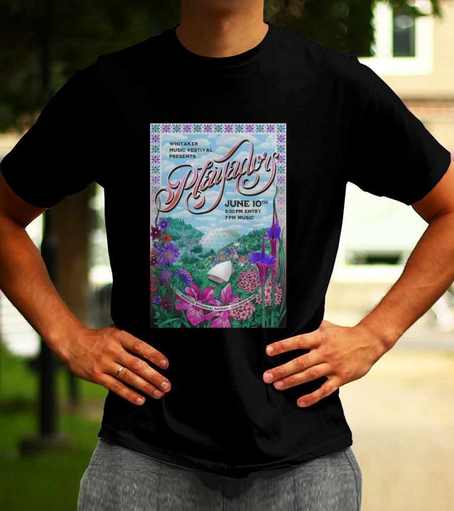 Whitaker Music Festival Playadors June 10 Missouri Botanical Garden St. Louis Event T-Shirt