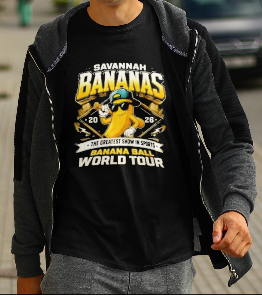Savannah Bananas Banana Ball World Tour 2026 Baseball Event T-Shirt
