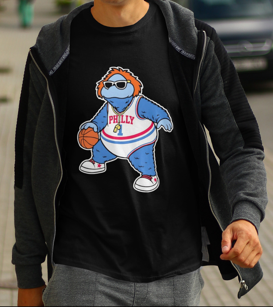 Philly Hoops Monster 76ers Hip Hop T-Shirt