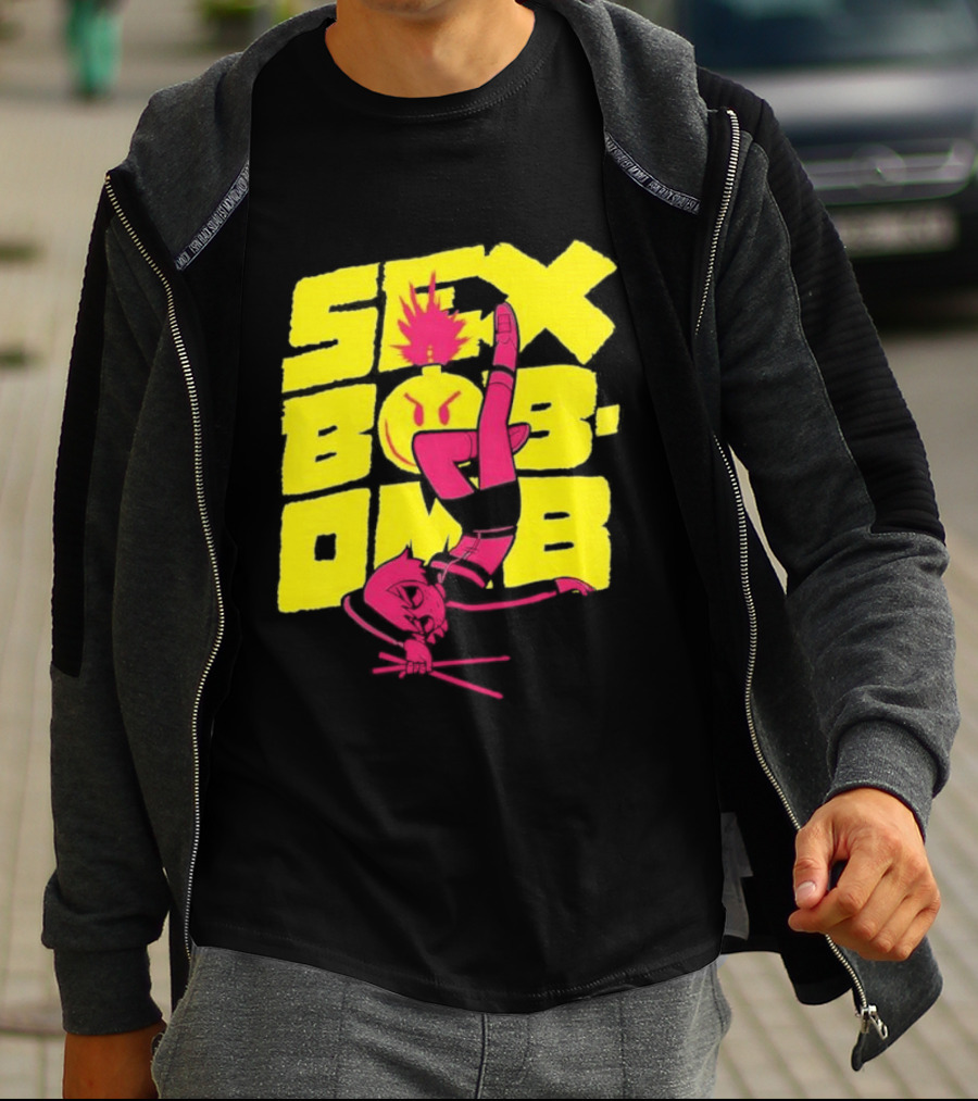 Scott Pilgrim Vol 3 Infinite Sadness 20th Anniversary Sex Bob Omb Explosion T-Shirt